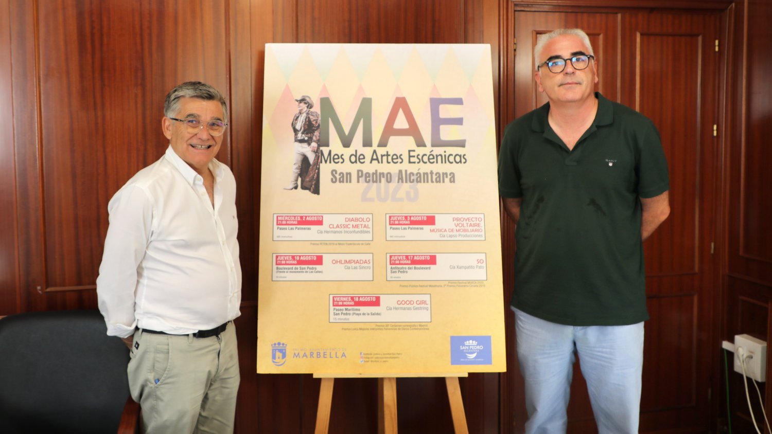 Cinco obras de danza, circo, teatro y música componen la cuarta edición del Mes de Artes Escénicas de San Pedro Alcántara 
