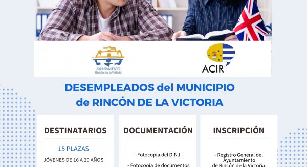 Rincón de la Victoria convoca 30 becas de inglés gratuitas dirigidas a desempleados del municipio