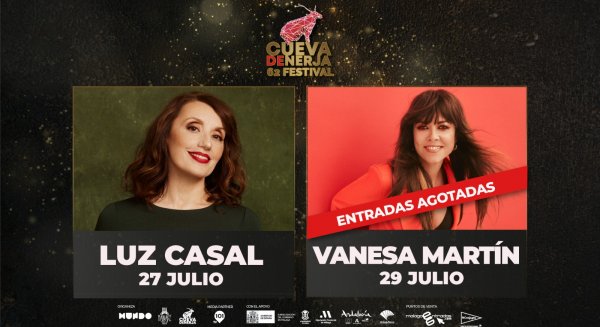 Luz Casal y Vanesa Martín llevan su música al 62 Festival de Música Cueva de Nerja 