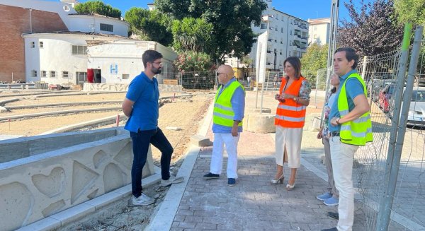 Las obras de desarrollo urbanístico de la antigua piscina municipal de Ronda se encuentran al 50% 
