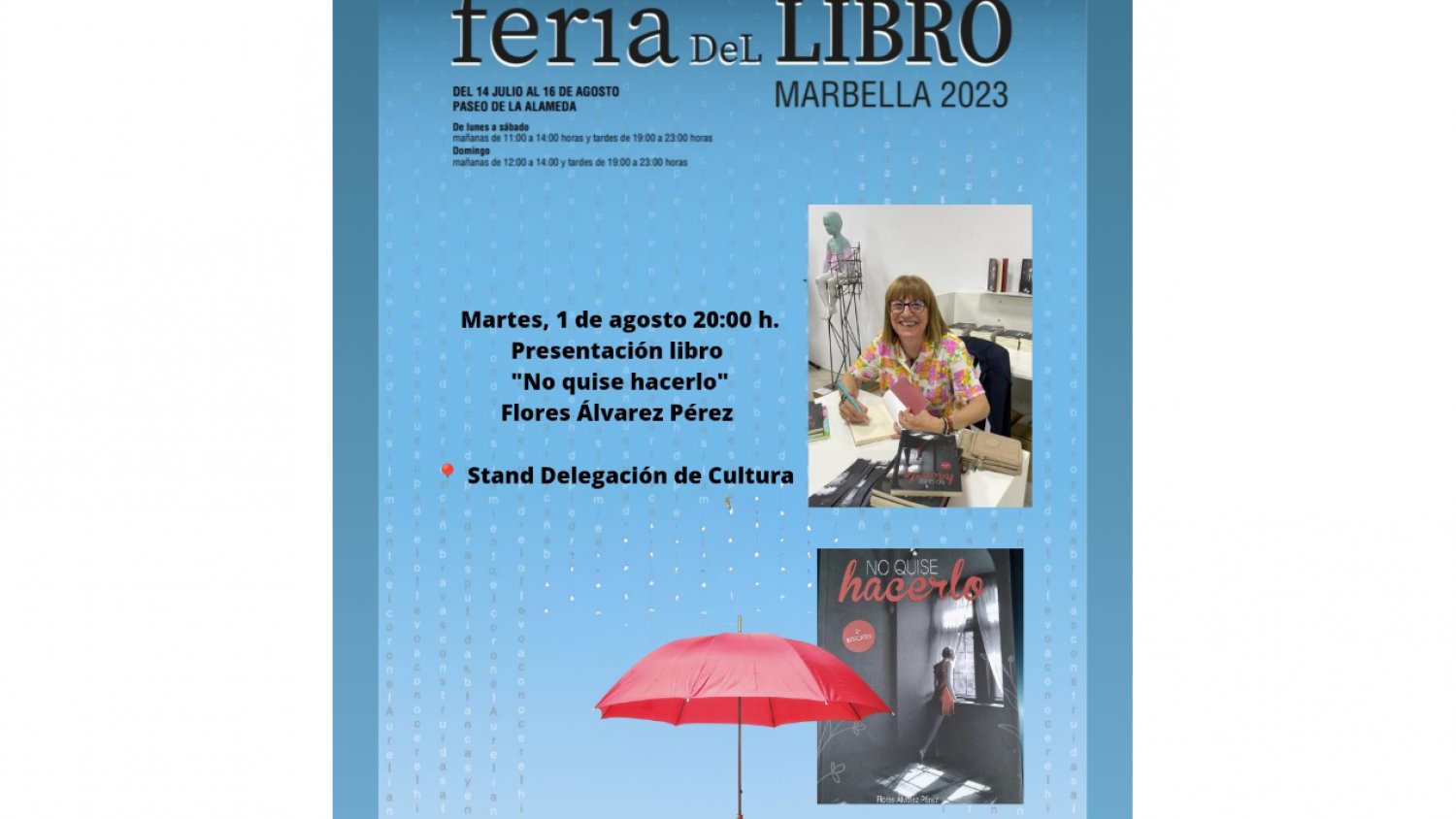 La Feria del Libro de Marbella encara su tercera semana con cuatro presentaciones, dos talleres infantiles y una firma de ejemplares 