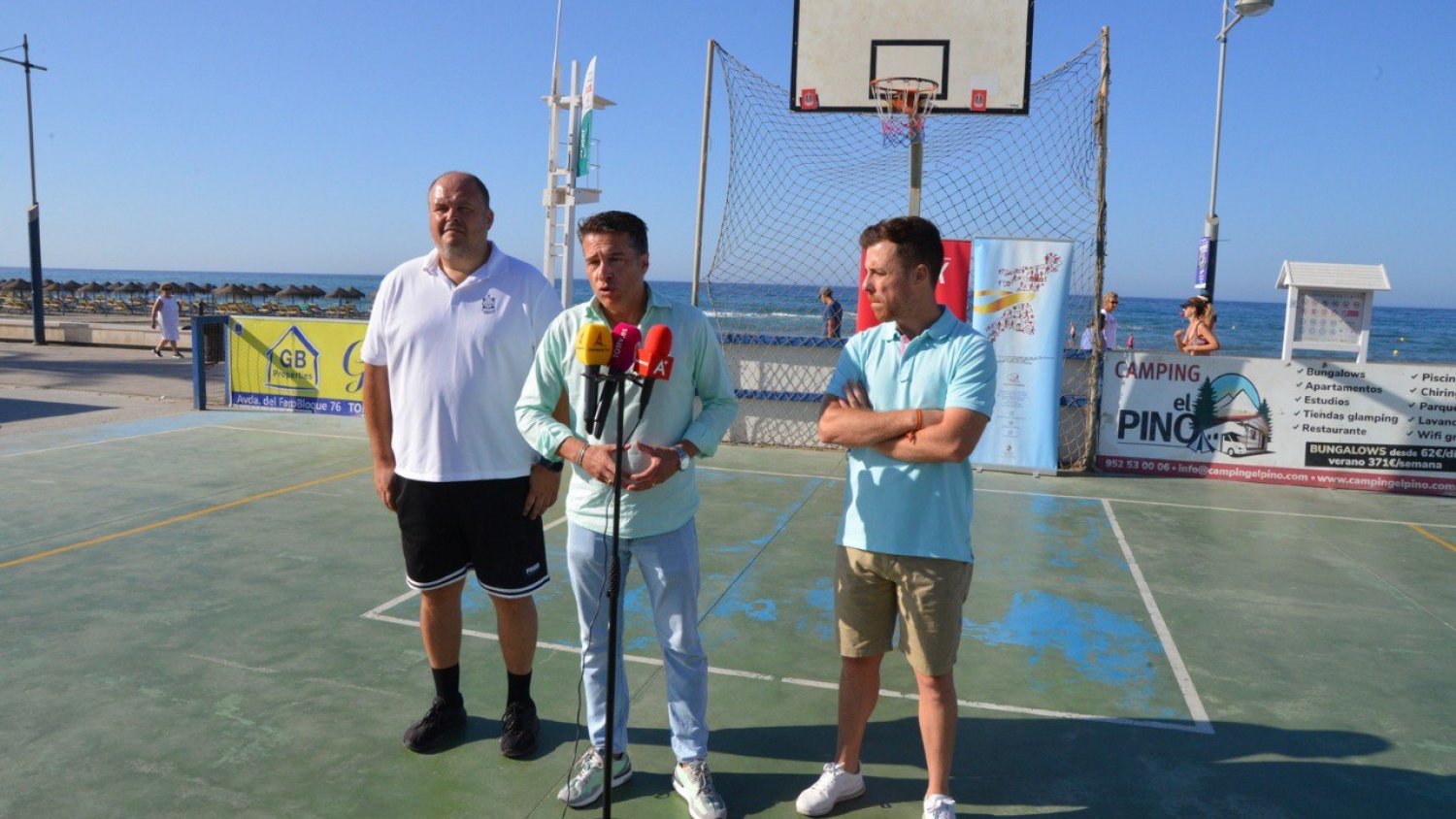 La zona deportiva de Ferrara acoge la celebración de Torrox 3x3
