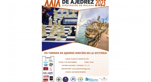 Rincón de la Victoria acogerá el VII Torneo de Ajedrez del XXIX Circuito de la Diputación Provincial el 2 de septiembre