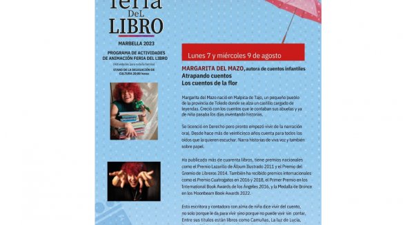 La cuarta semana de la Feria del Libro de Marbella arranca con el taller infantil ‘Atrapando cuentos’
