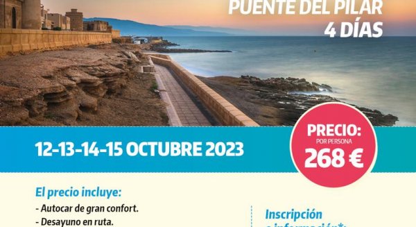 Abierto el plazo de inscripción de un viaje para mayores a la Costa de Almería 