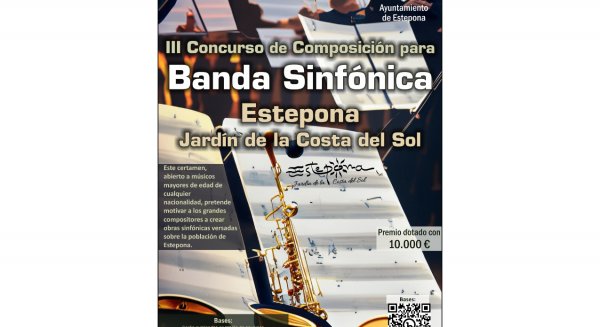 El Ayuntamiento convoca el III Concurso de Composición para Banda Sinfónica 'Estepona, Jardín de la Costa del Sol'