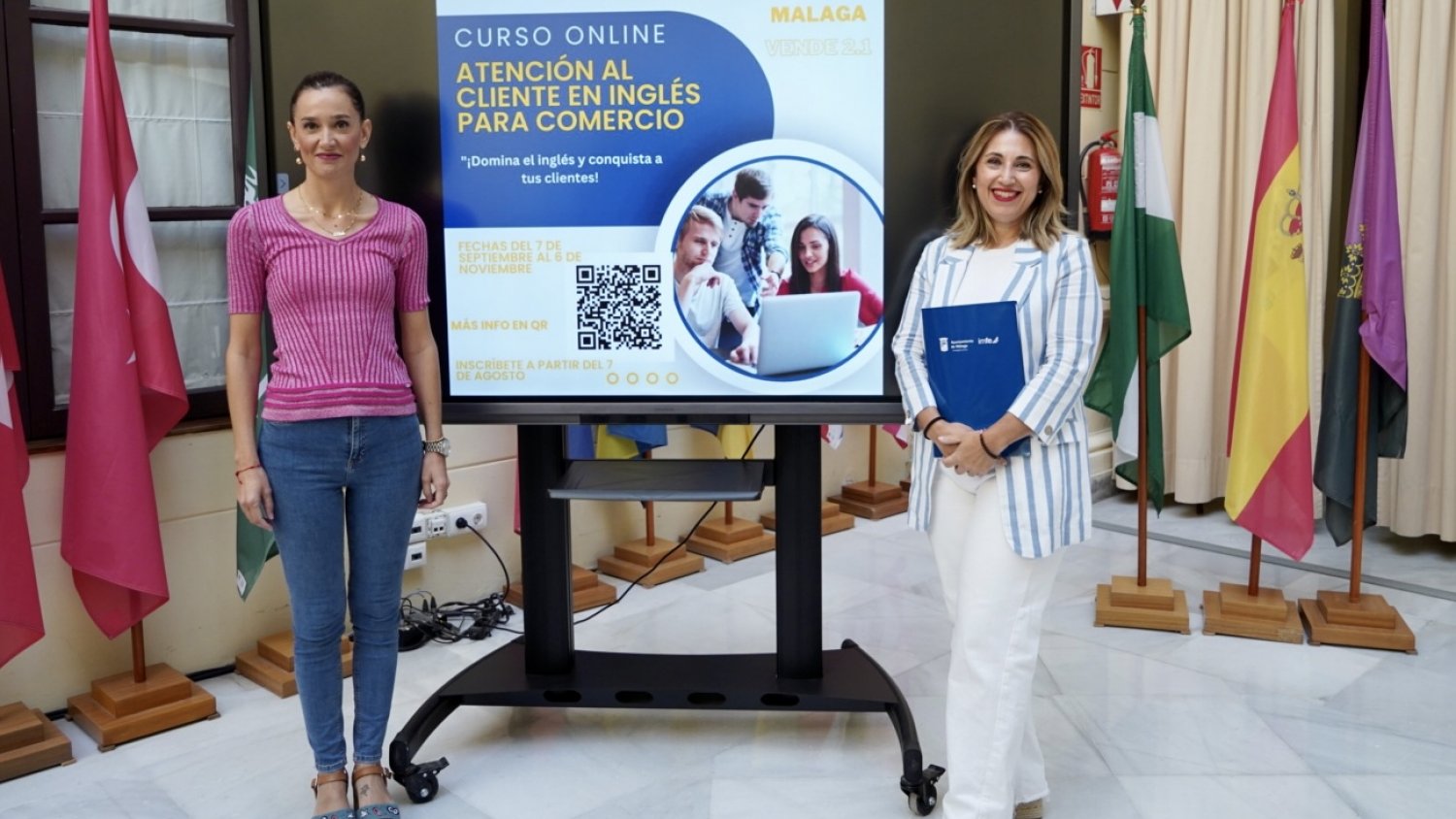 Abierto el plazo de inscripción de varios cursos gratuitos de inglés en el marco del proyecto 'Málaga Vende 2.1'