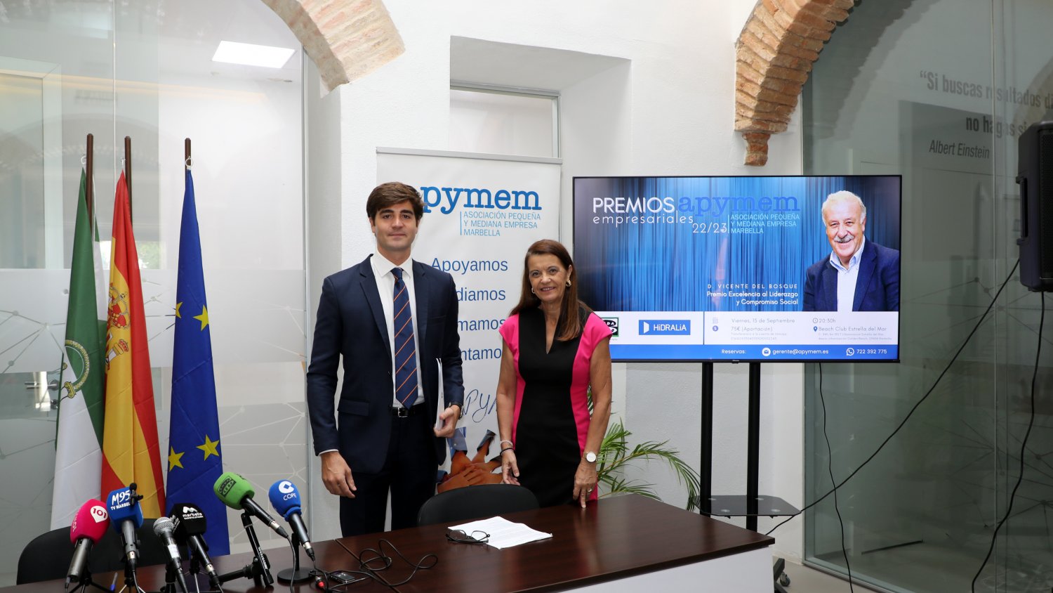 El Ayuntamiento respalda los Premios Empresariales de Apymem, que otorgará un galardón al exselecionador nacional Vicente del Bosque