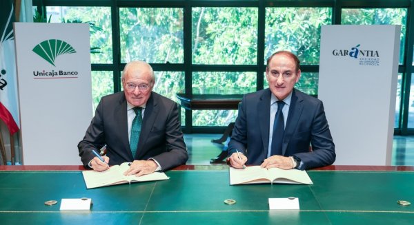 Unicaja Banco y Garántia renuevan su acuerdo y destinan 160 millones de euros de préstamos con avales 