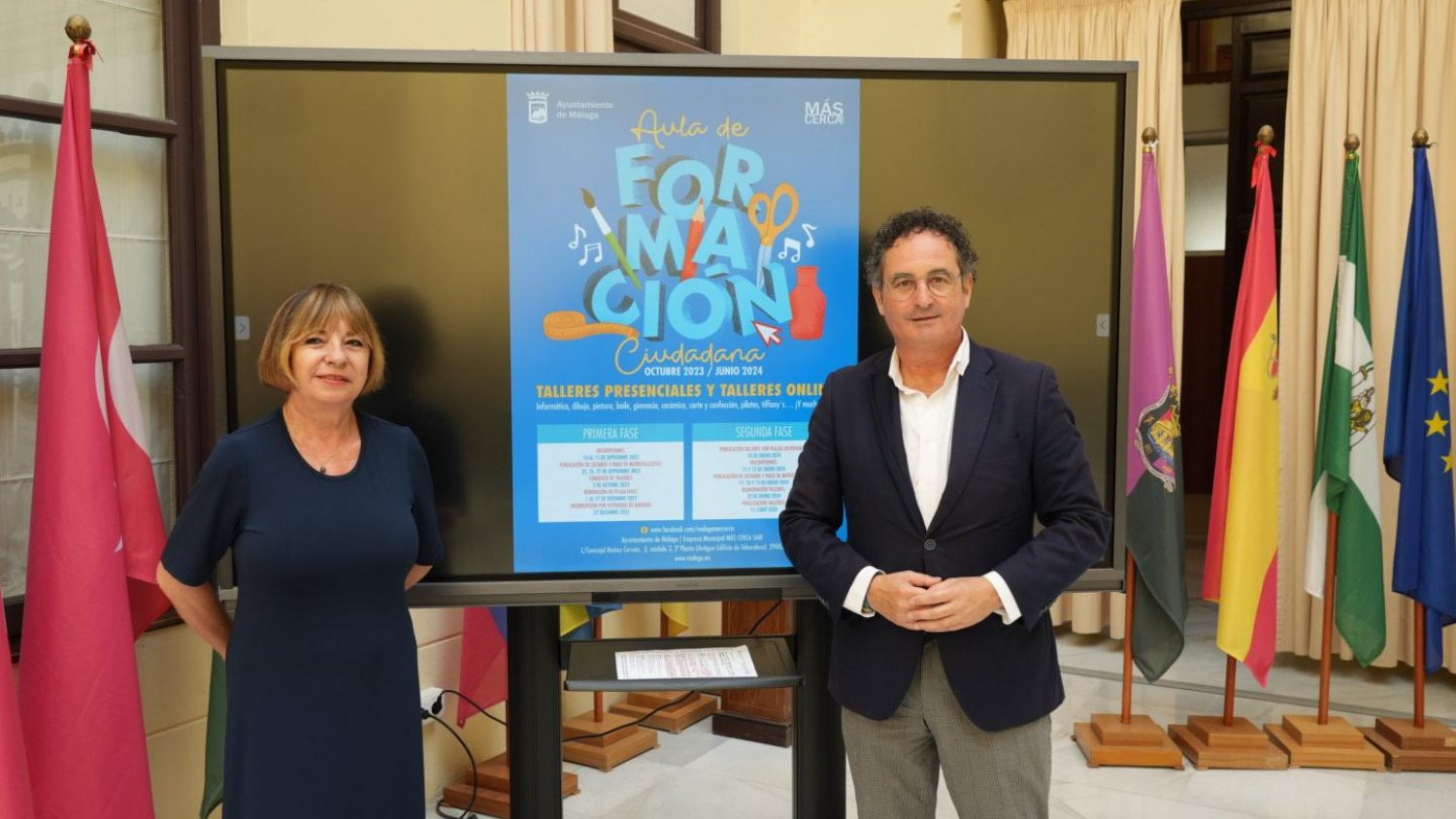 Un total de 126 talleres presenciales y online conforman la programación del aula de formación ciudadana