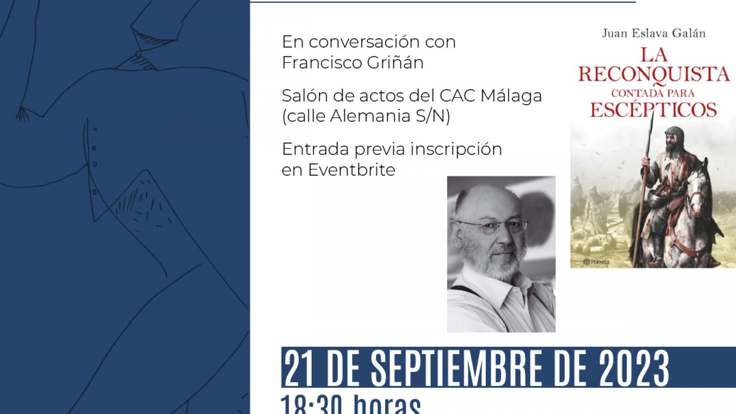 Juan Eslava Galán, protagonista al regreso del verano de los Encuentros Planetarios de la Fundación Rafael Pérez Estrada