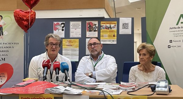 Nueve de cada diez consultas de cardiología se llevan a cabo en acto único en el Hospital Clínico de Málaga