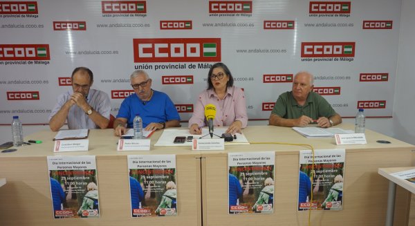 CCOO y UGT saldrán a la calle en Málaga para reclamar mejores políticas para las personas mayores
