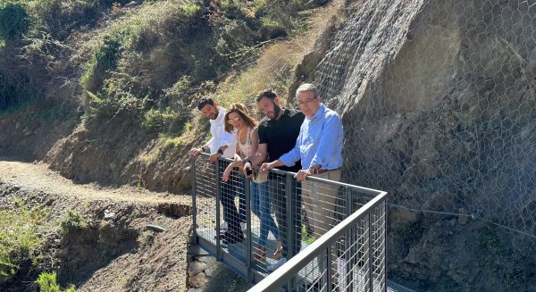 La Diputación amplía la 'Ruta de los Molinos' de Árchez con un nuevo tramo de este sendero fluvial