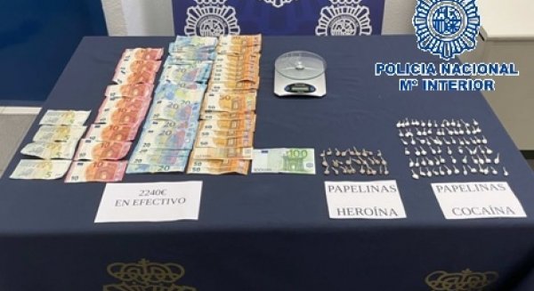 Desarticulado un punto de venta al menudeo de cocaína y heroína en una vivienda de Las Albarizas