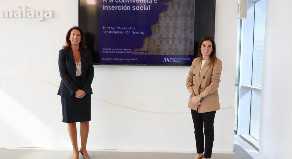 454 familias reciben ayudas para la convivencia e inserción social de la Diputación de Málaga