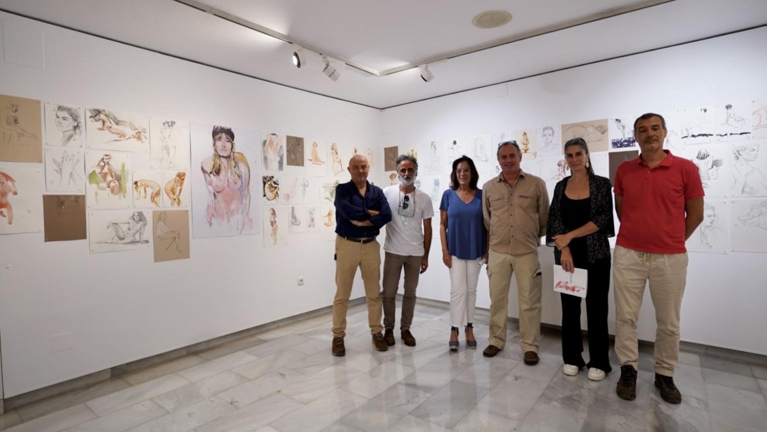 Cinco artistas recopilan sus obras en torno a 'De(s)nudos' en las salas Mingorance del Archivo Municipal de Málaga