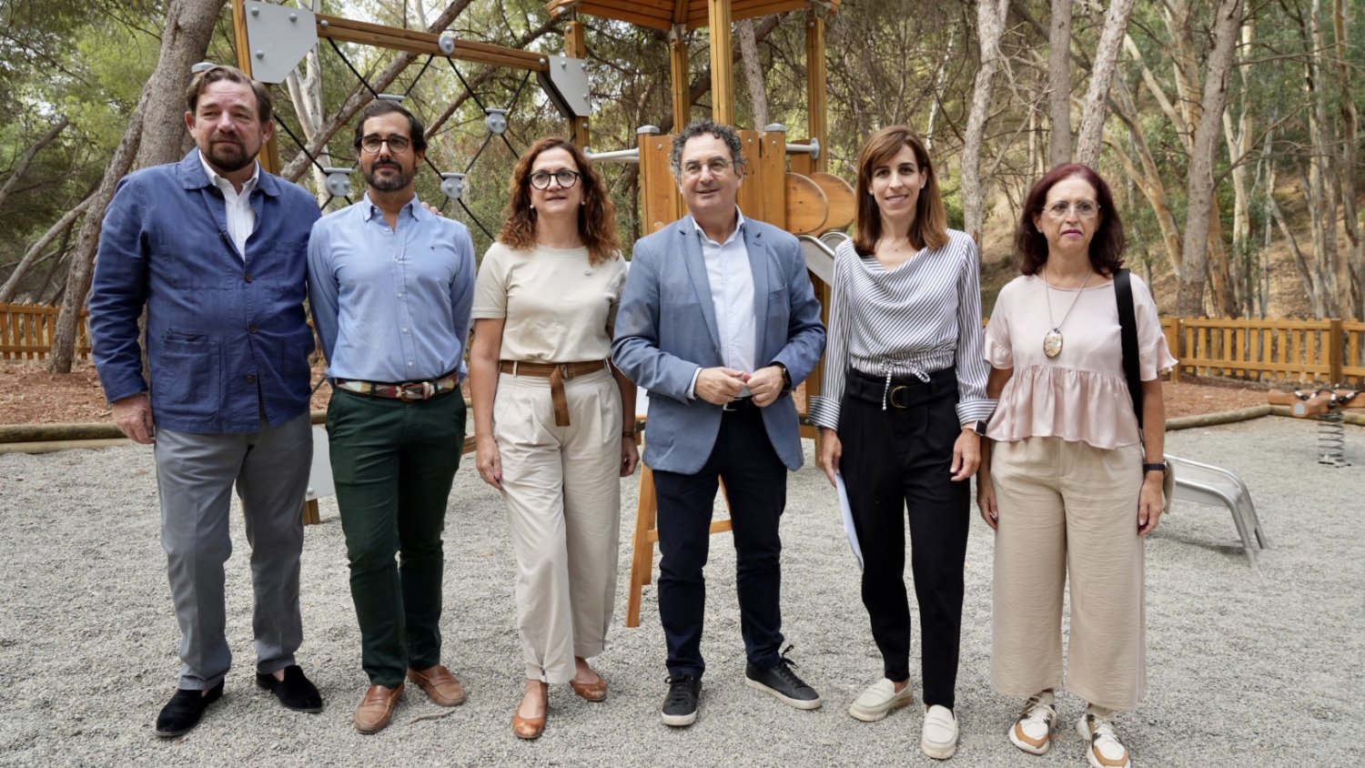 Málaga cuenta ya con diez parques infantiles en zonas forestales 