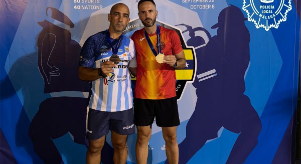 Dos policías locales de Málaga obtienen cinco medallas en los Juegos Europeos de Policías y Bomberos