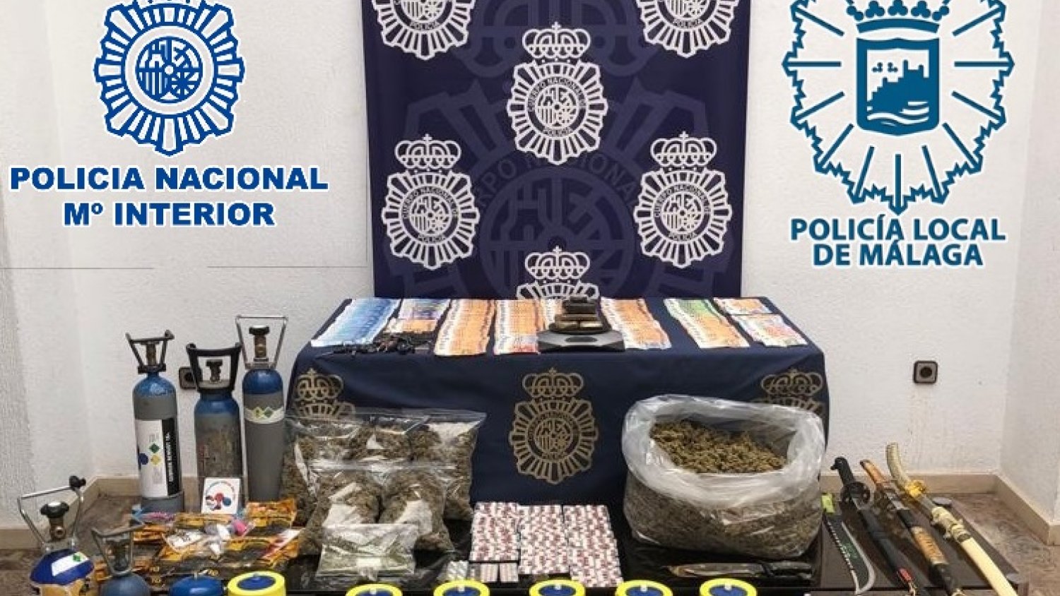 Desarticulada en Málaga una red dedicada a la venta y distribución del 'gas de la risa' y otras sustancias 