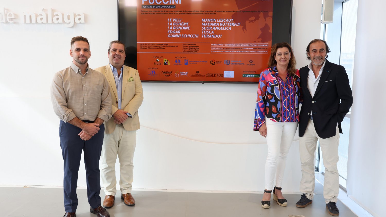 Diputación de Málaga y la OFM traen al auditorio Edgar Neville el espectáculo ''Tutto Puccini, 100 anni de Puccini'
