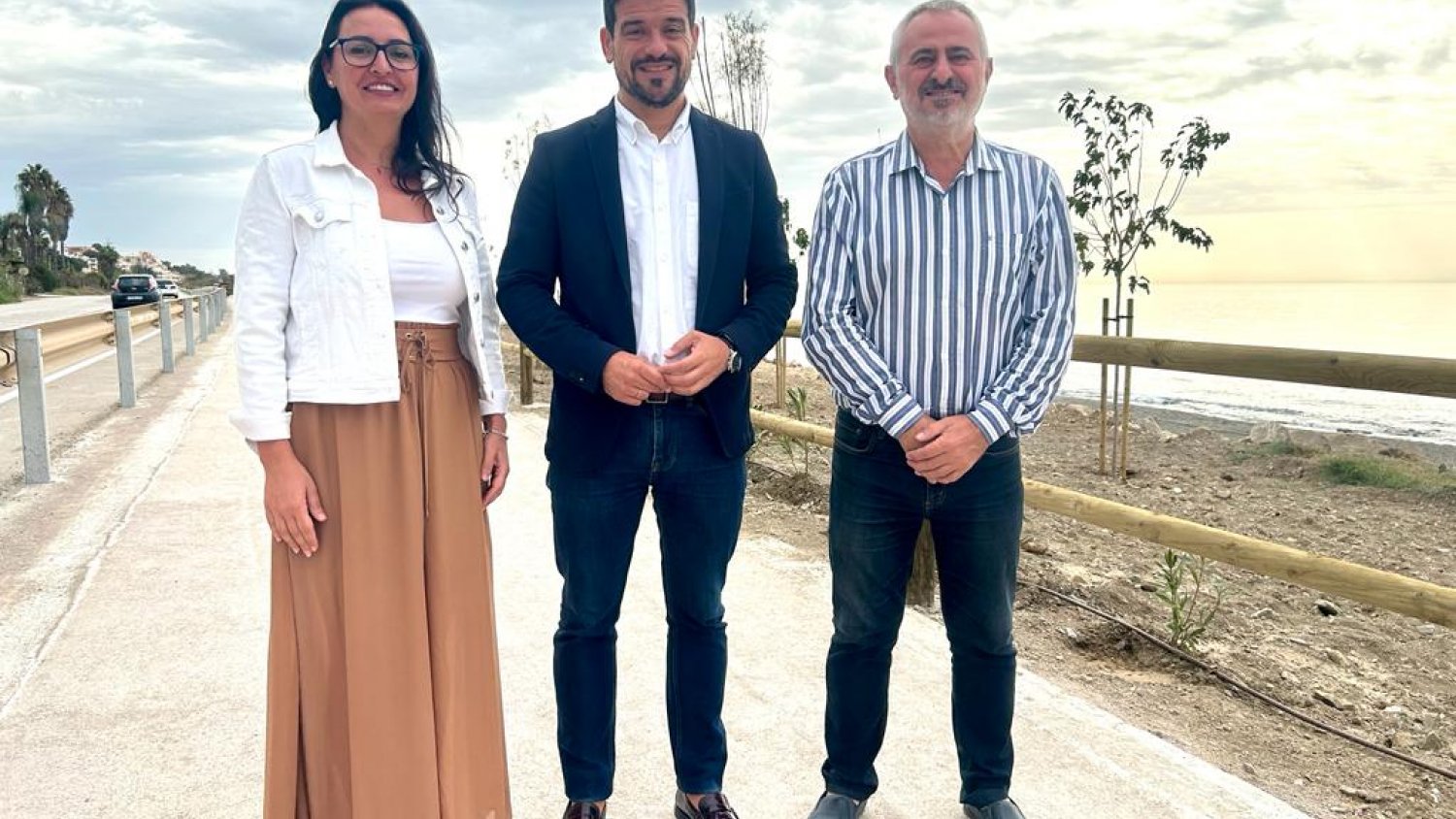 La Senda Litoral avanza en Vélez-Málaga con nuevos tramos financiados por la Diputación con 1,3 millones de euros