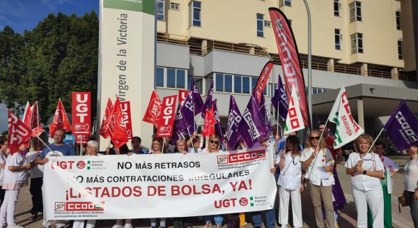 CCOO y UGT siguen movilizándose para exigir la “inmediata actualización” de la Bolsa del SAS