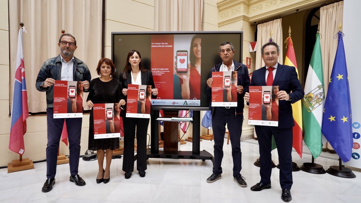 La XV Maratón de Donación de Sangre en el Ayuntamiento de Málaga será el 26 de octubre 