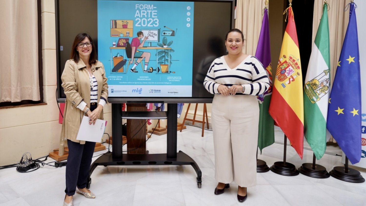 ‘FormArte 2023’ ofrece cinco cursos gratuitos para jóvenes de Málaga capital sobre cultura y nuevas tecnologías