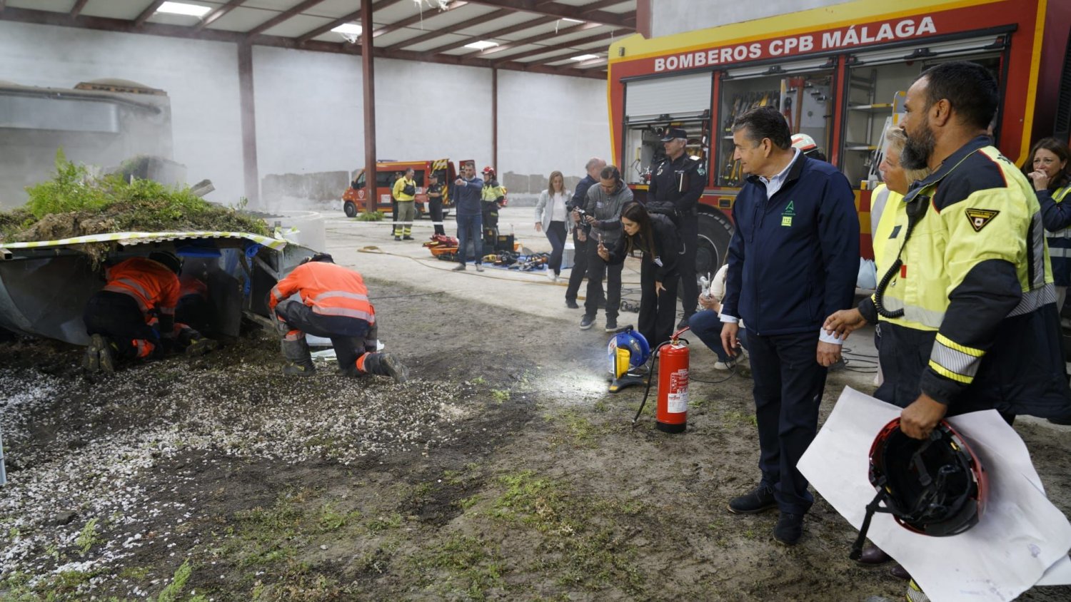 Concluye con éxito el ‘RespuestA23’, el mayor simulacro de catástrofe del año en Andalucía