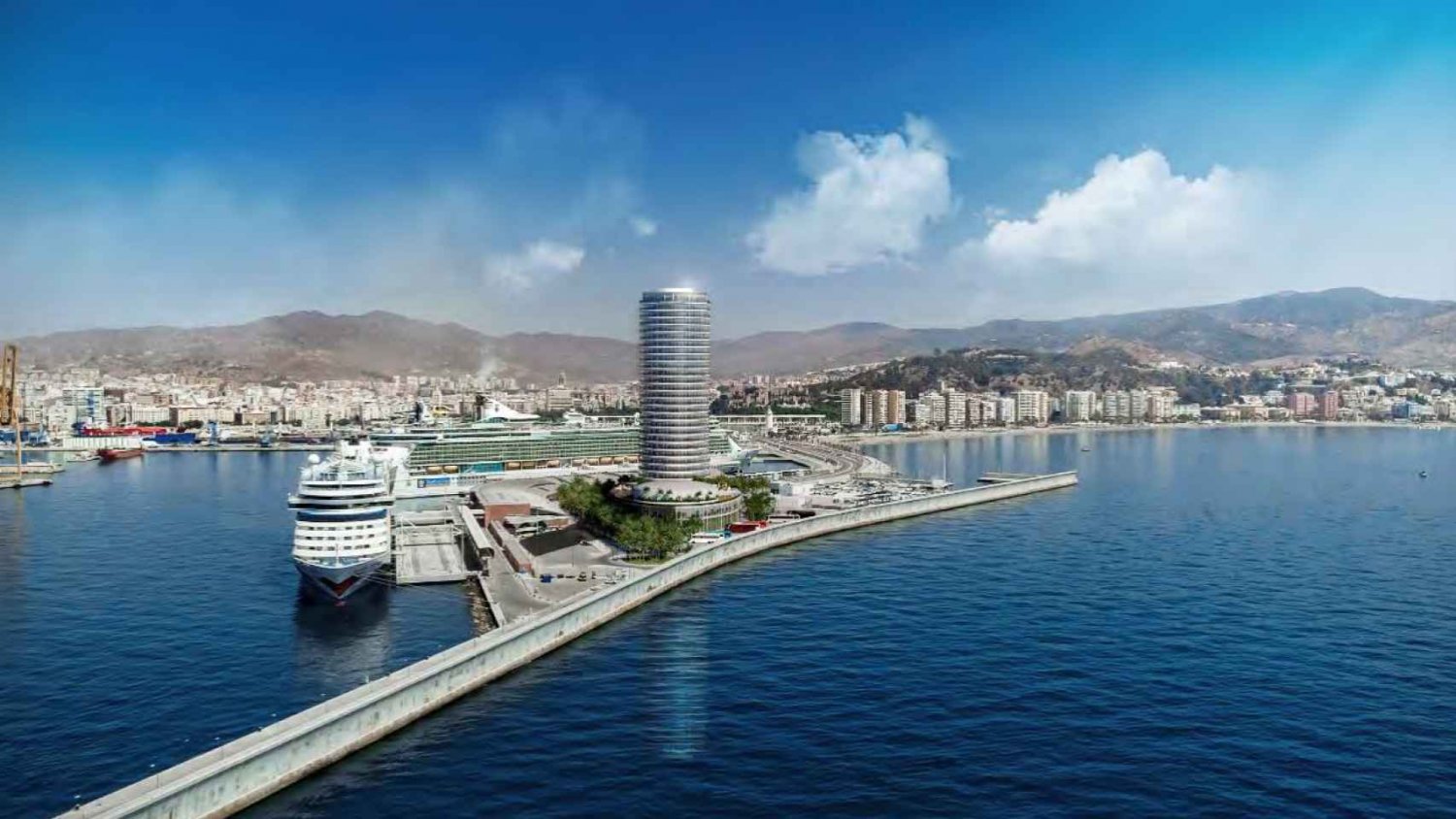 Vox considera que el Dique de Levante no es el sitio más apropiado para la torre del puerto de Málaga