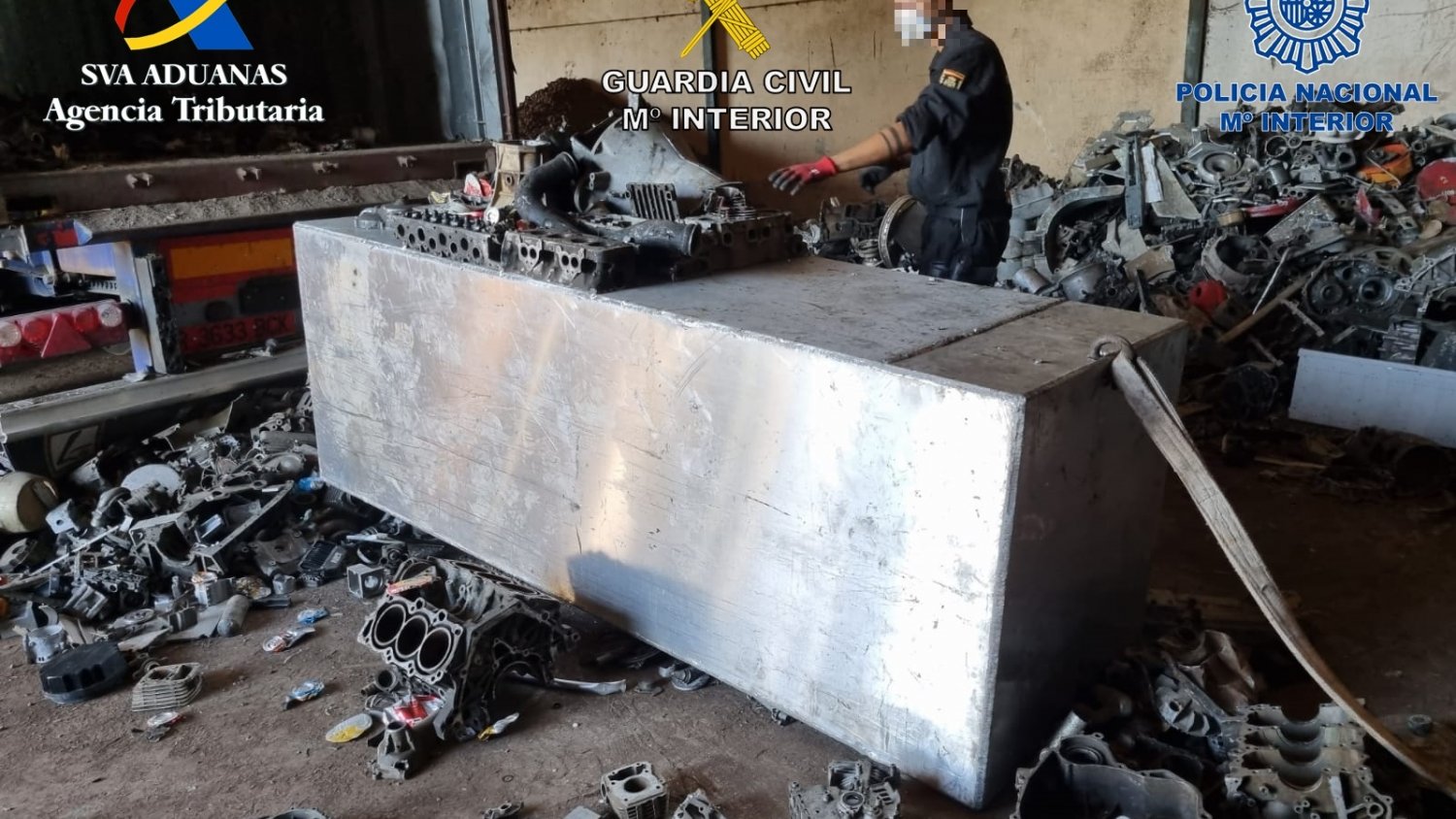 Incautados en Málaga 720 kilos de cocaína ocultos en un contenedor de chatarra procedente de Costa Rica