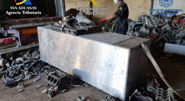 Incautados en Málaga 720 kilos de cocaína ocultos en un contenedor de chatarra procedente de Costa Rica