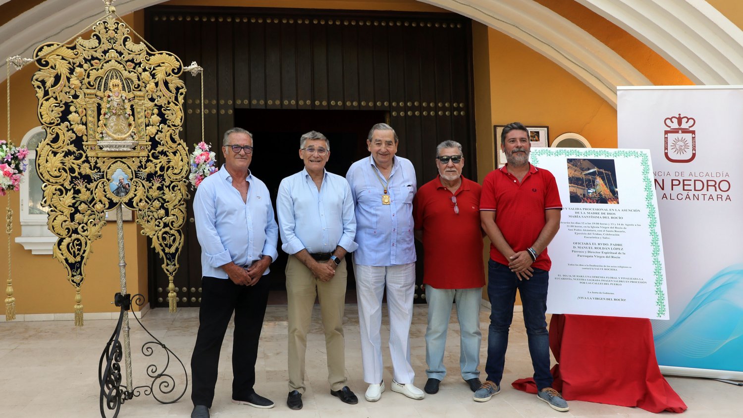 La Virgen del Rocío vuelve a procesionar este domingo 14 de agosto en San Pedro Alcántara