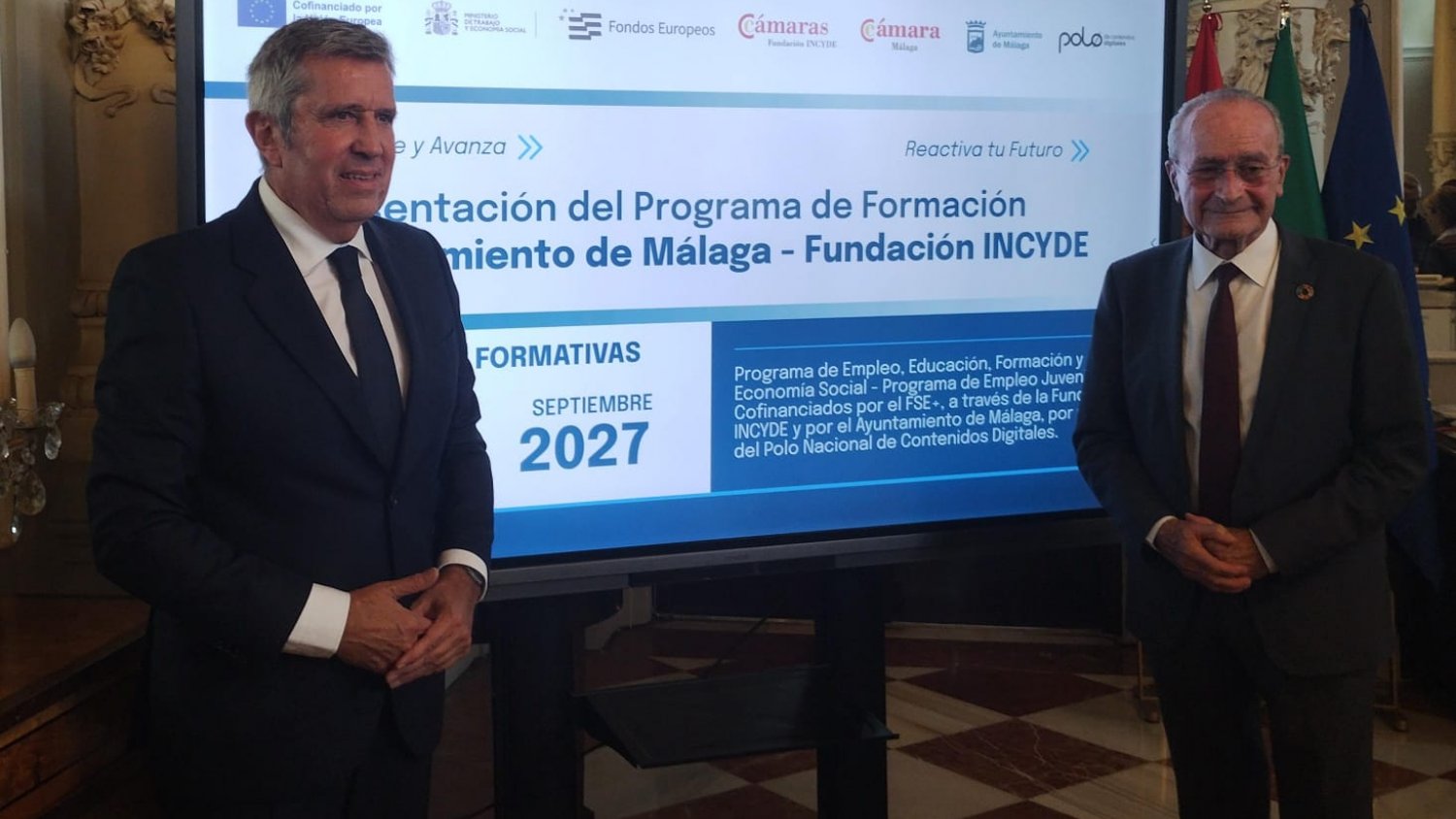 Ayuntamiento de Málaga y Fundación INCYDE firman dos convenios de emprendimiento digital hasta 2027