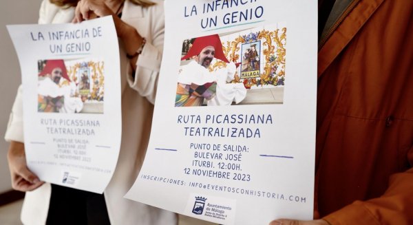 Una ruta teatralizada sobre la infancia de Picasso recorrerá las calles del barrio de Nueva Málaga 
