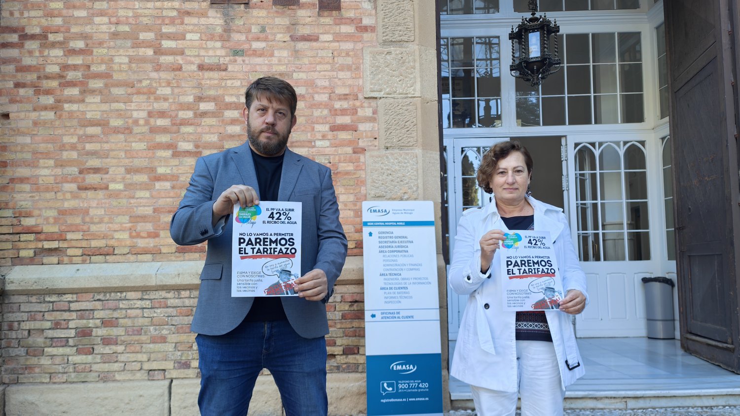 Con Málaga califica de 'auténtico engaño' al plan de subida de la tarifa del agua presentado por el Ayuntamiento 