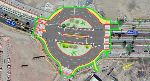 Mitma otorga el permiso para la puesta en servicio de la Glorieta Sacaba, en la Autovía de Acceso al Puerto de Málaga