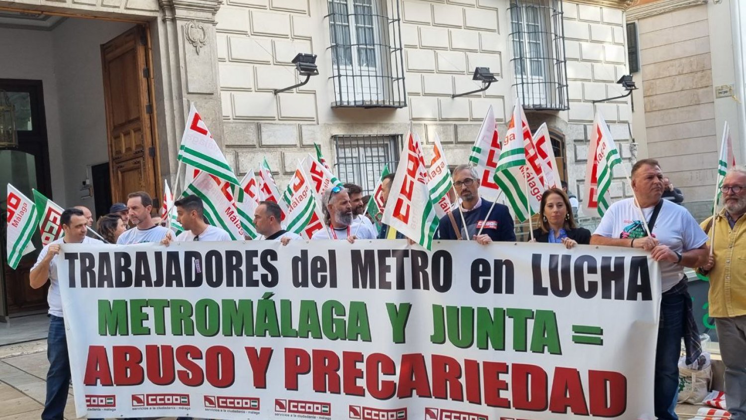 CCOO y la plantilla de Metro Málaga volverán a salir a la calle el 24 de noviembre para exigir una “solución real”