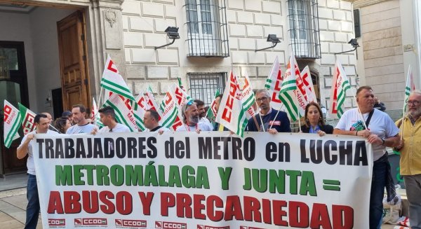 CCOO y la plantilla de Metro Málaga volverán a salir a la calle el 24 de noviembre para exigir una “solución real”