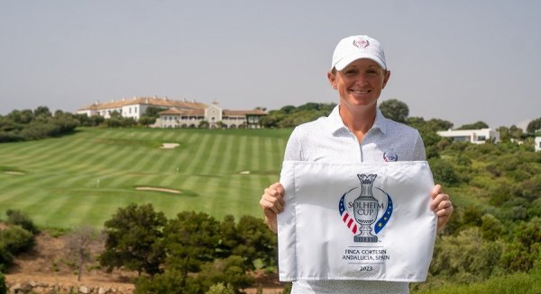 La capitana americana de la Solheim Cup 2023 visita Finca Cortesín