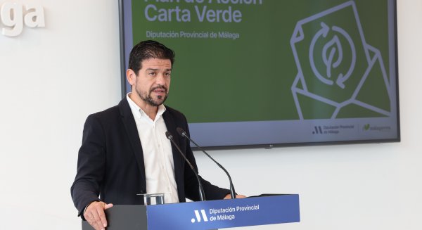 Diputación recopila en una Carta Verde sus 26 medidas de gestión ambiental para avanzar en sostenibilidad