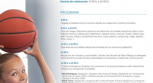 La Junta celebra mañana en Vélez-Málaga el acto central del Día de la Infancia con actividades lúdicas y deportivas  