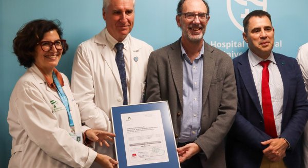 La unidad de Neurociencias del Hospital Regional Universitario de Málaga recibe la certificación de calidad 