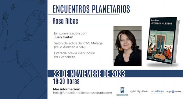La escritora Rosa Rivas presenta en Málaga su novela policíaca 'Nuestros muertos' el día 23 de noviembre