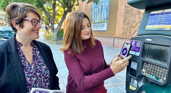 Los parquímetros de la Zona Azul de Fuengirola se vuelven puntos de información contra la violencia machista