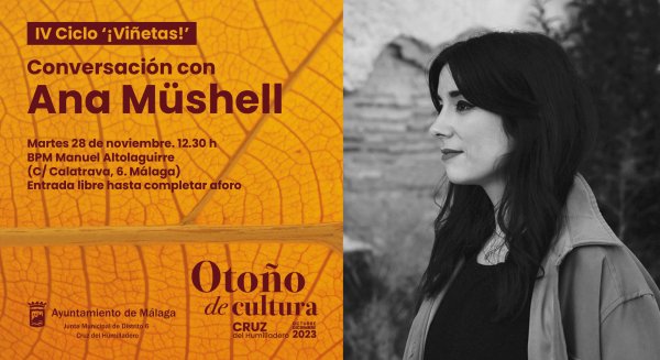 La escritora Ana Müshel abre la IV edición del ciclo ‘¡Viñetas!’ en la biblioteca Manuel Altolaguirre de Málaga