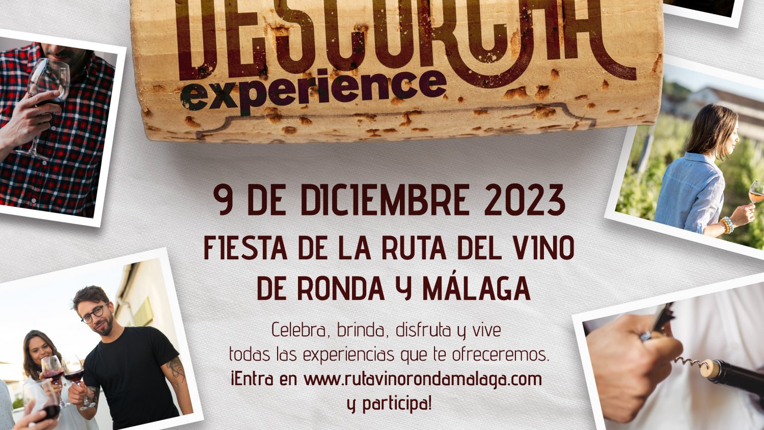 La provincia de Málaga celebra su primera fiesta enoturística con experiencias gratuitas el 9 de diciembre