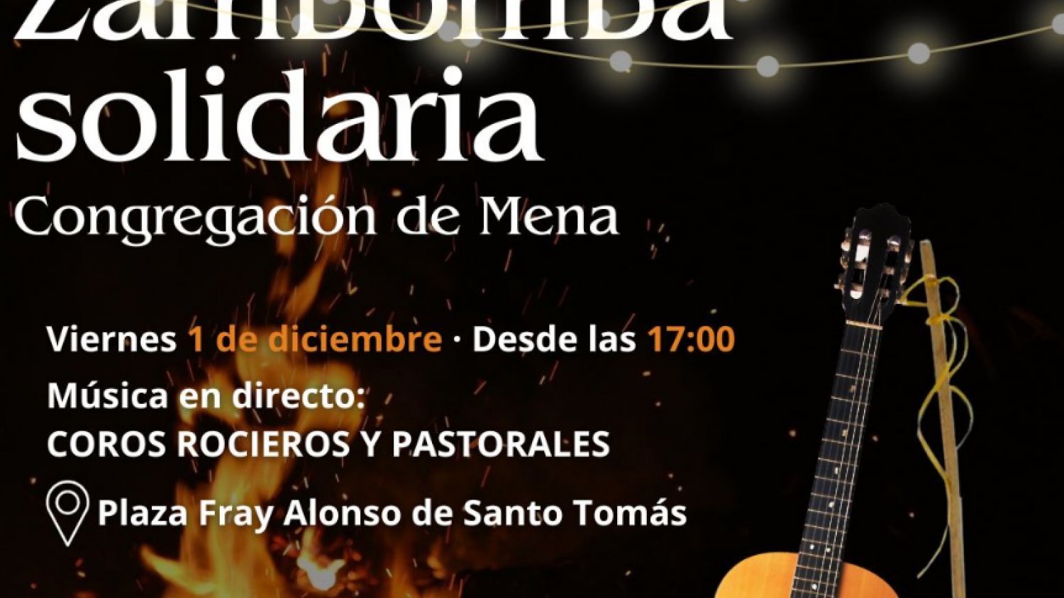 La Congregación de Mena de Málaga organiza su primera Zambomba solidaria para el 1 de diciembre