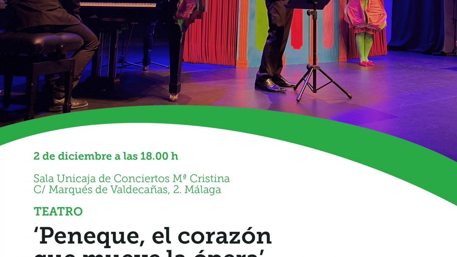 La Sala Unicaja de Conciertos María Cristina ofrece un teatro infantil solidario a beneficio de INPAVI Málaga